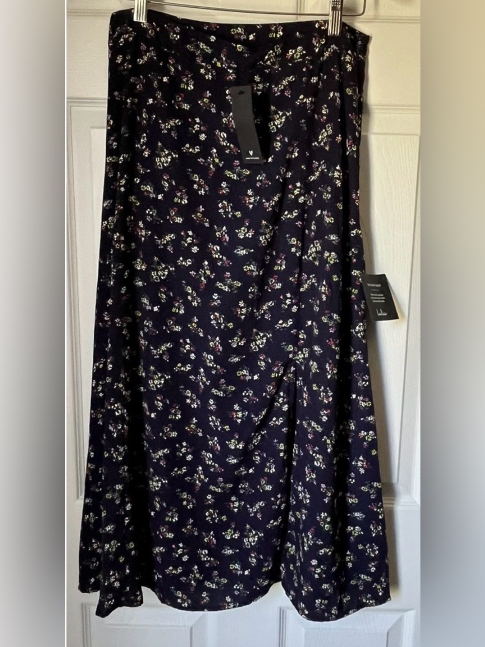 Lulus Floral Navy Maxi Skirt